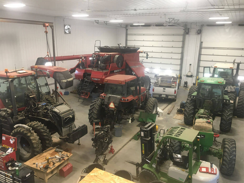 Equipment Inside of Garage